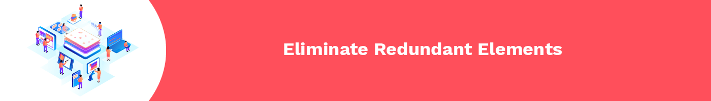 eliminate redundant elements